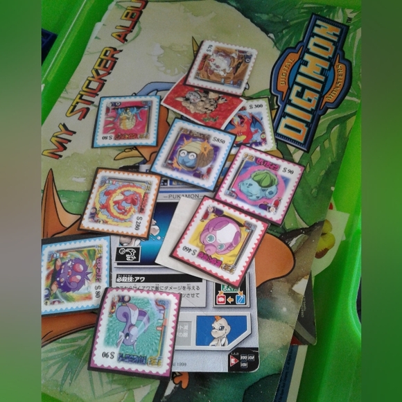 Rare Digimon sticker treasure kit Sandy-Lion album book Digital Monsters Bandai - Picture 2 of 3